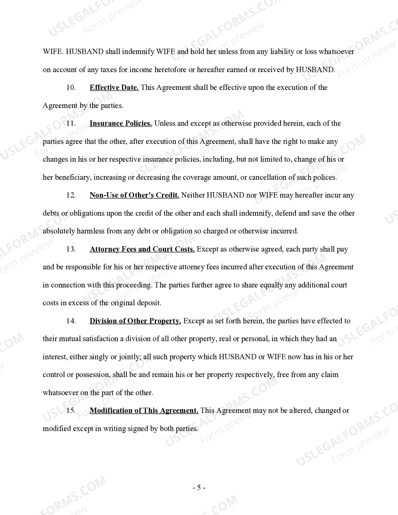 Preview Final Stipulation of Divorce - Property, Debts, and Spousal Support - No Children