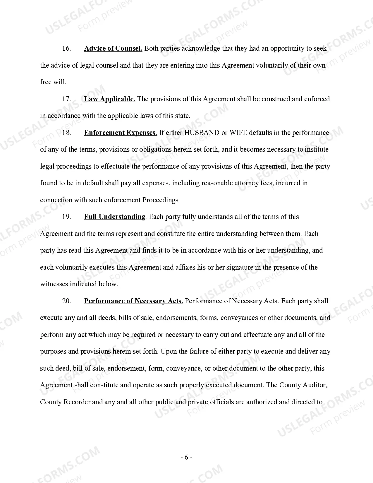 Preview Final Stipulation of Divorce - Property, Debts, and Spousal Support - No Children