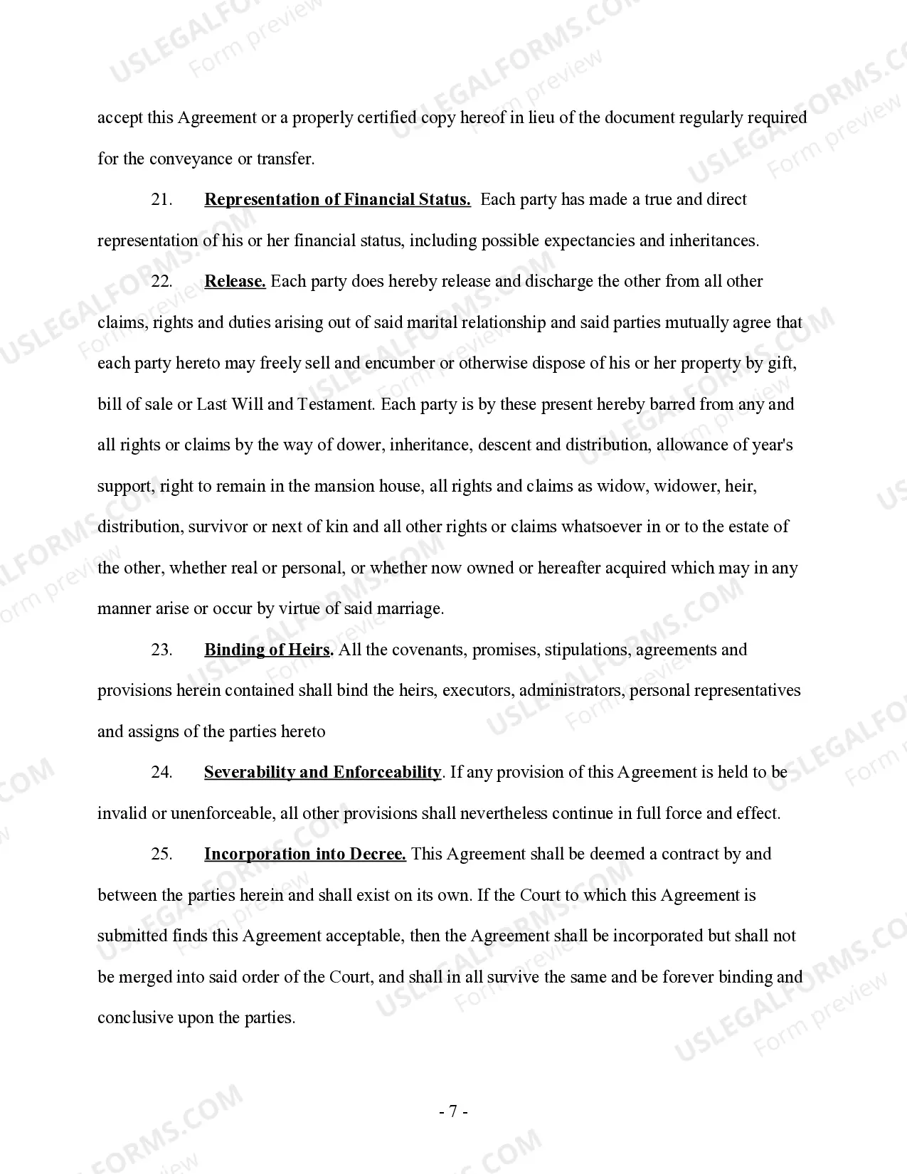 Preview Final Stipulation of Divorce - Property, Debts, and Spousal Support - No Children