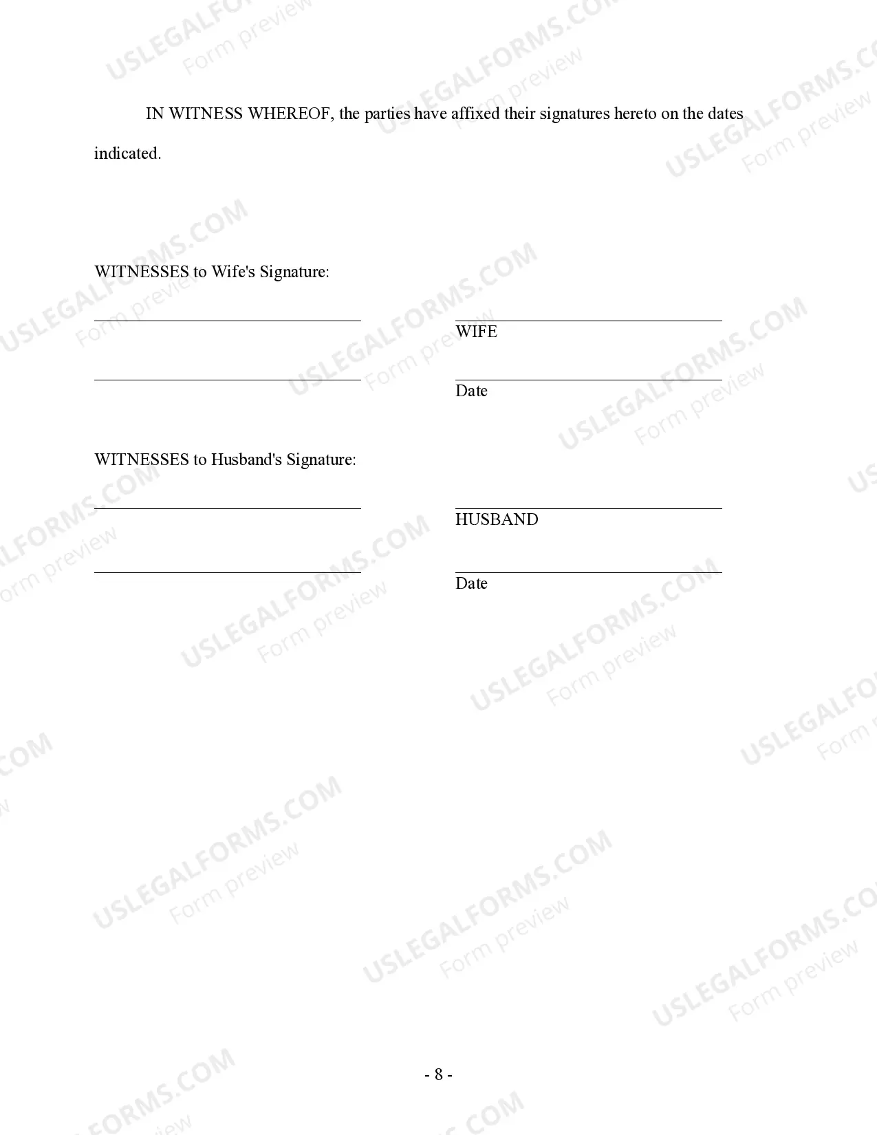Preview Final Stipulation of Divorce - Property, Debts, and Spousal Support - No Children