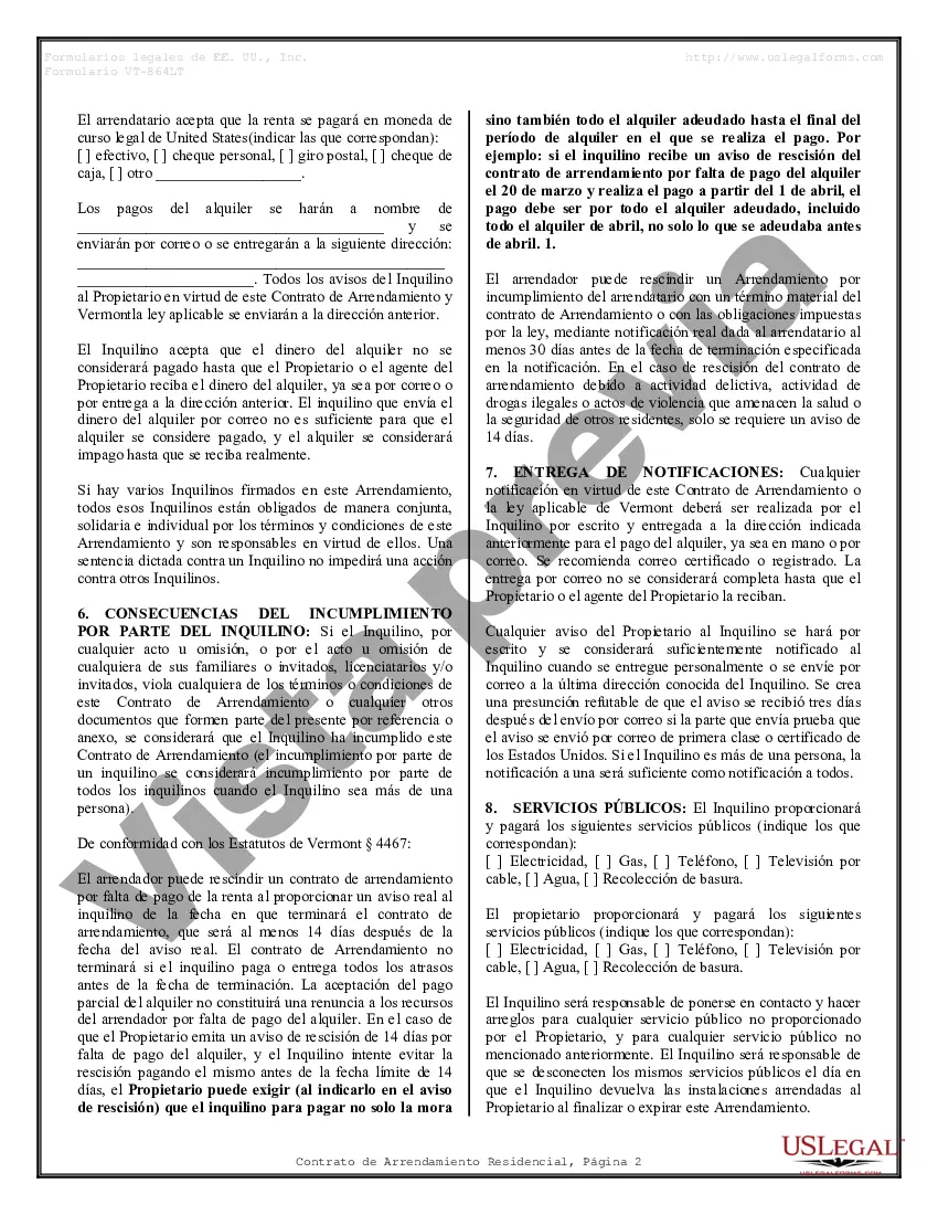 Preview Contrato de arrendamiento de alquiler residencial