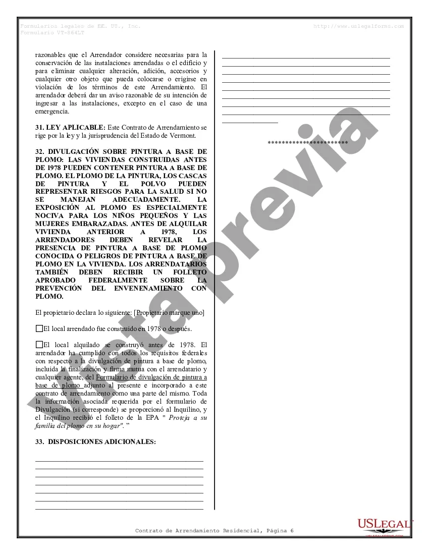 Preview Contrato de arrendamiento de alquiler residencial