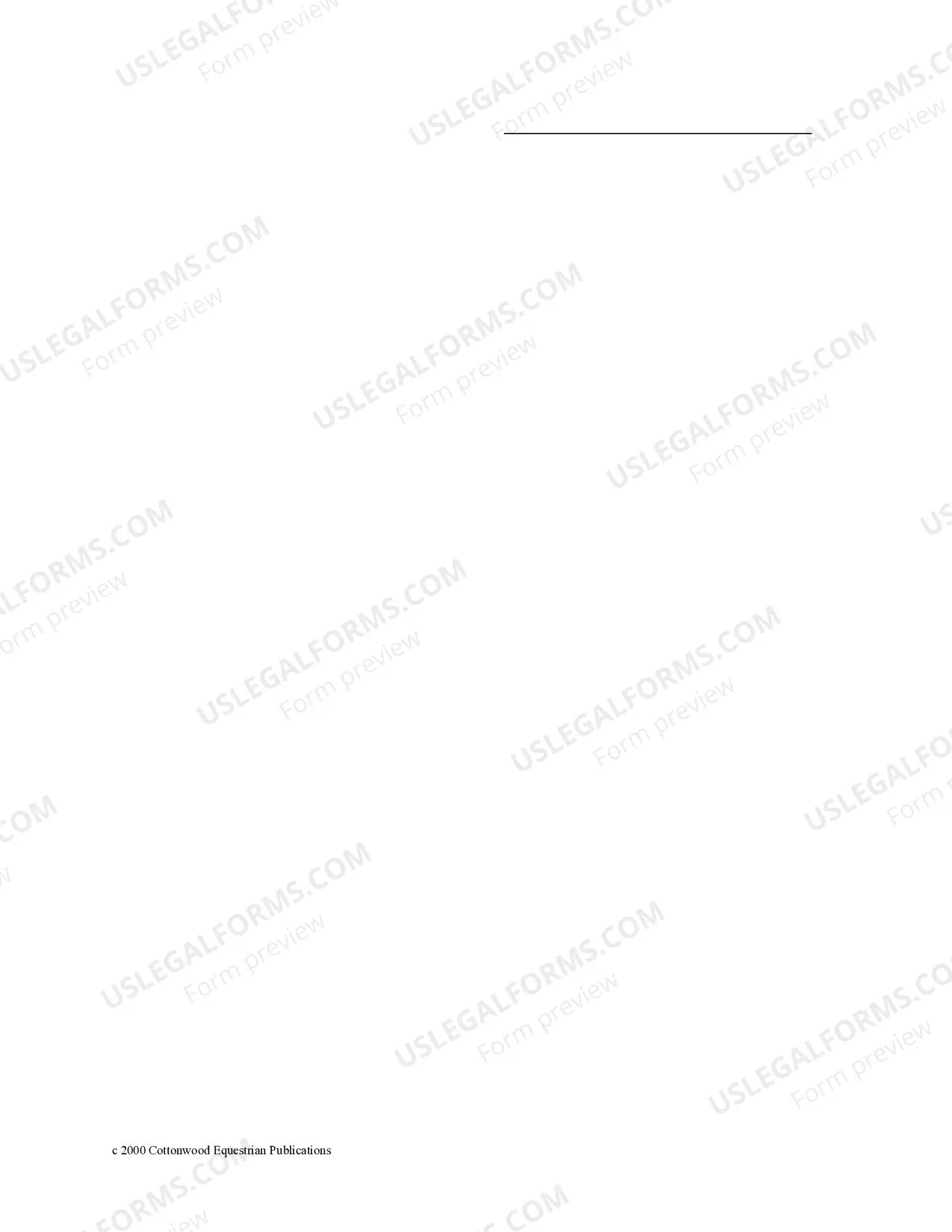 Preview Vermont Horse Equine Forms Package