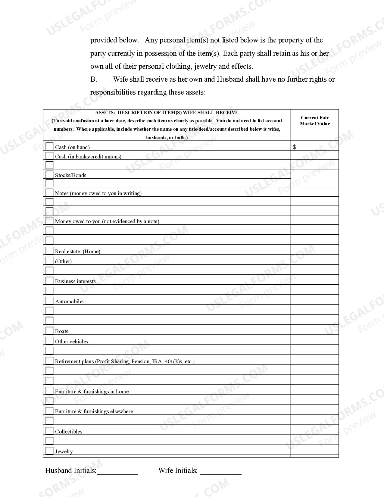 Preview Marital Domestic Separation and Property Settlement Agreement Minor Children Parties May have Joint Property or Debts effective Immediately