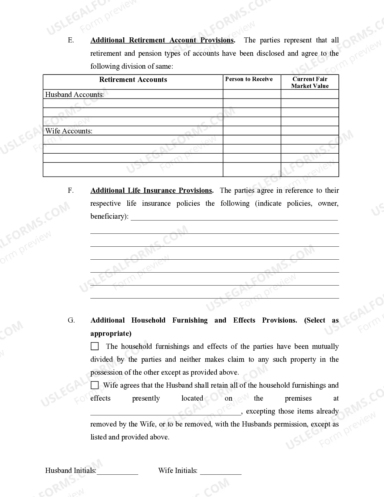 Preview Marital Domestic Separation and Property Settlement Agreement Minor Children Parties May have Joint Property or Debts effective Immediately