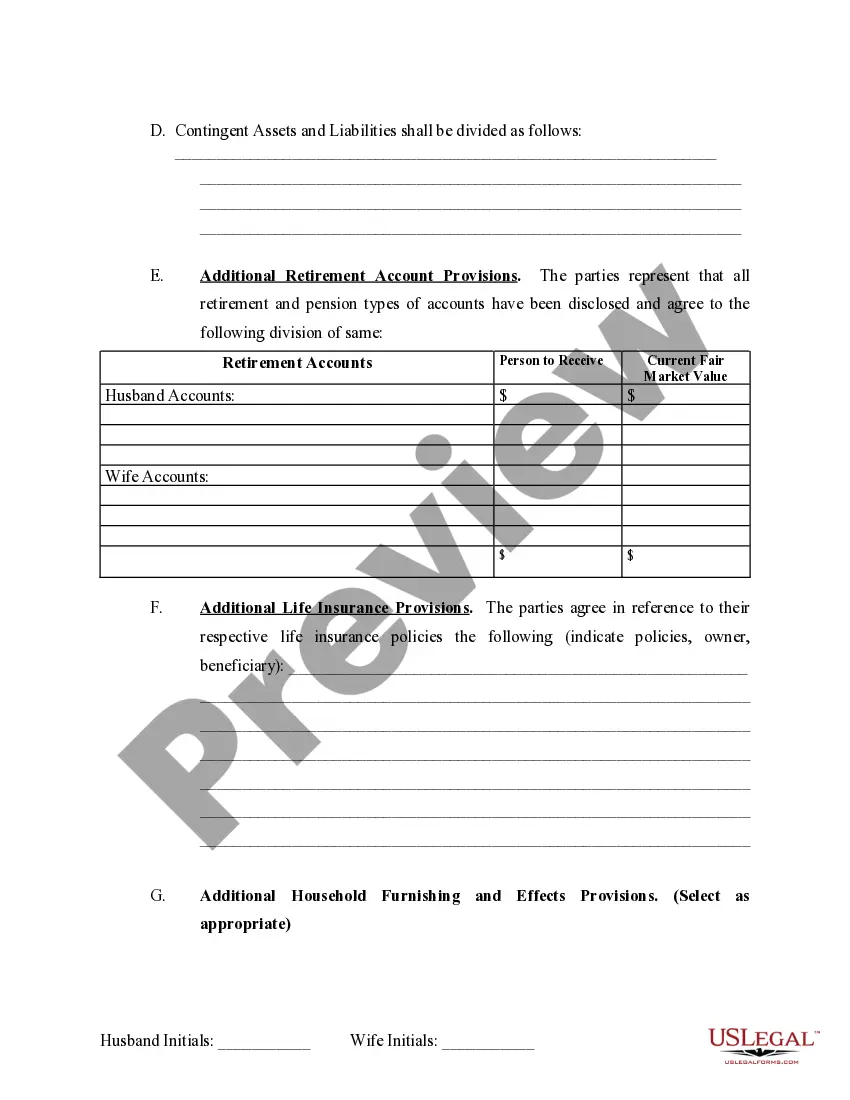 Preview Marital Domestic Separation and Property Settlement Agreement Adult Children Parties May have Joint Property or Debts effective Immediately