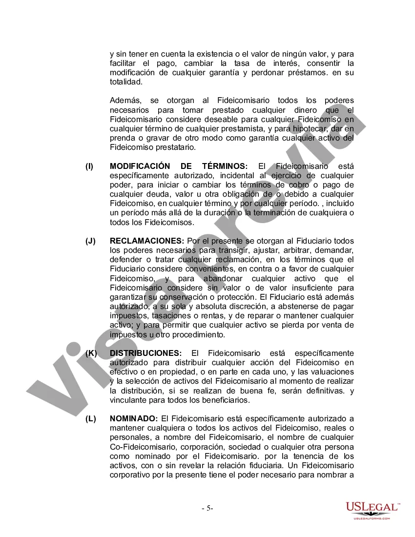 Preview Fideicomiso en vida para esposo y esposa con un hijo