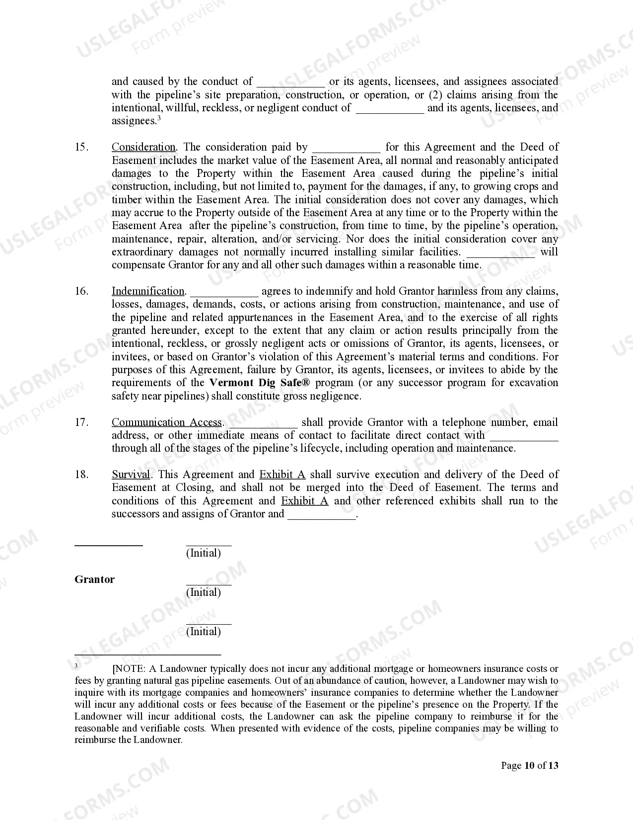 Preview Utility Easement Agreement
