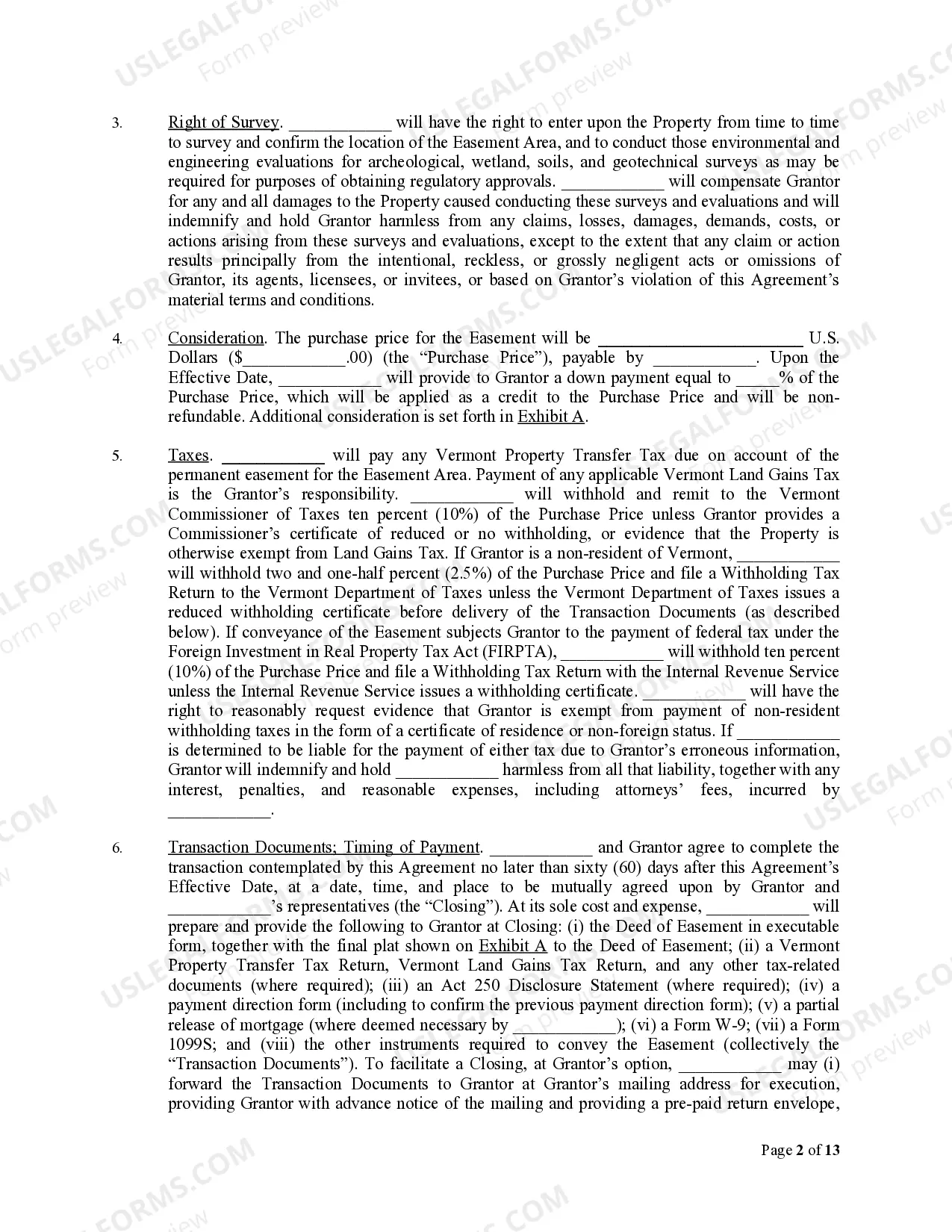 Preview Utility Easement Agreement
