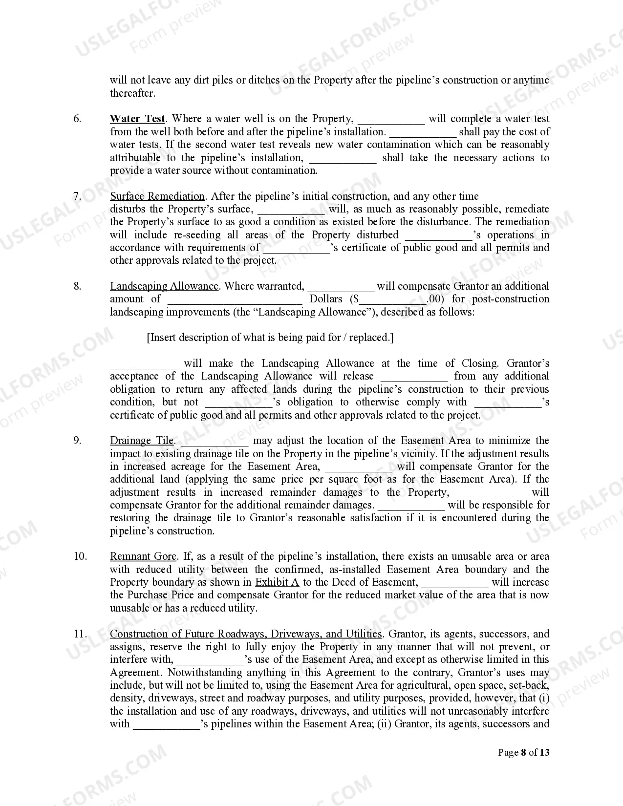 Preview Utility Easement Agreement