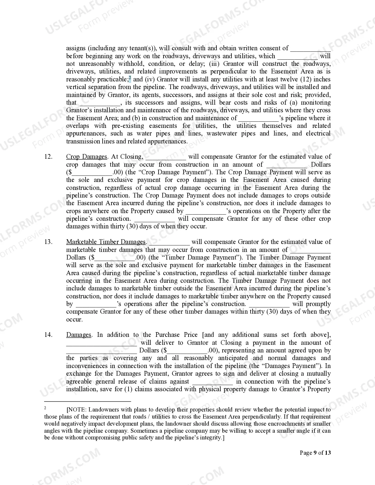Preview Utility Easement Agreement