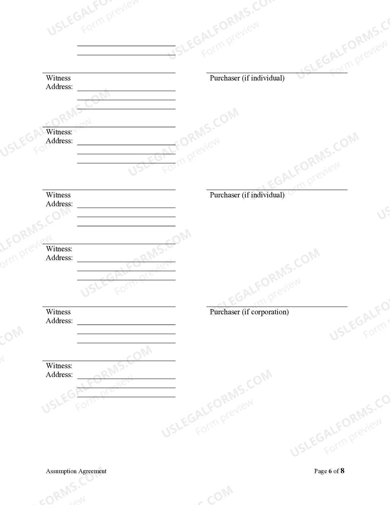 Preview Assumption Agreement of Mortgage and Release of Original Mortgagors