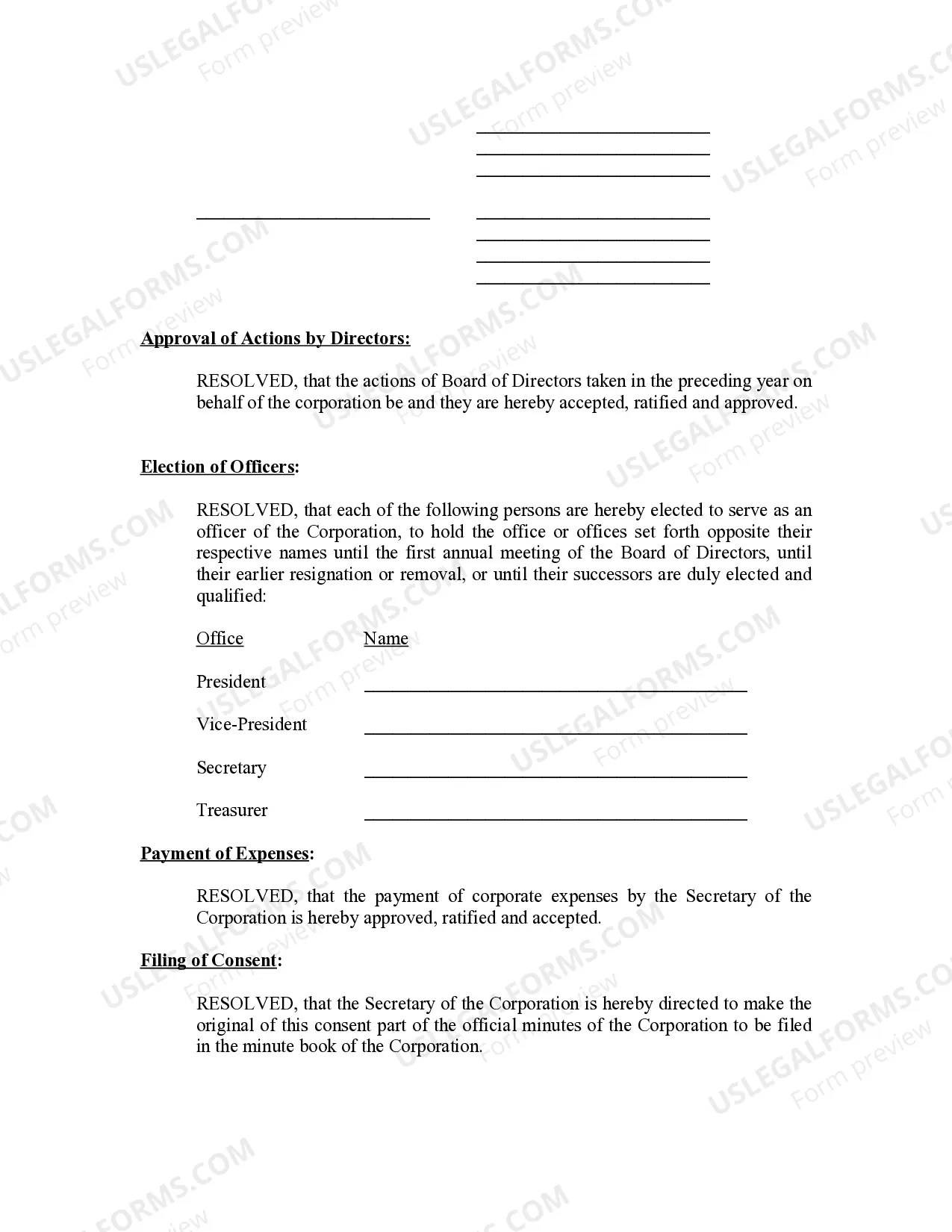 Preview Annual Minutes