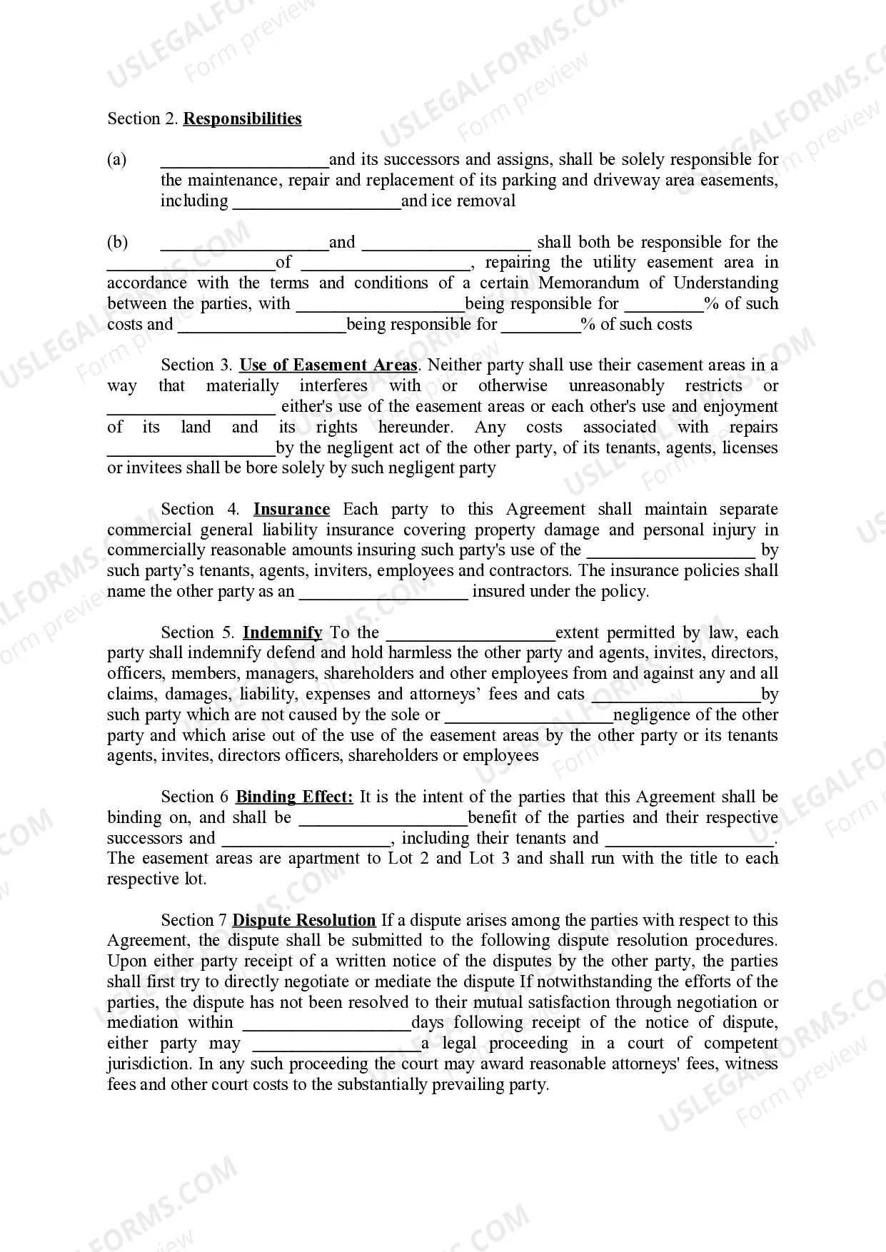 Preview Cross-Easement Agreement