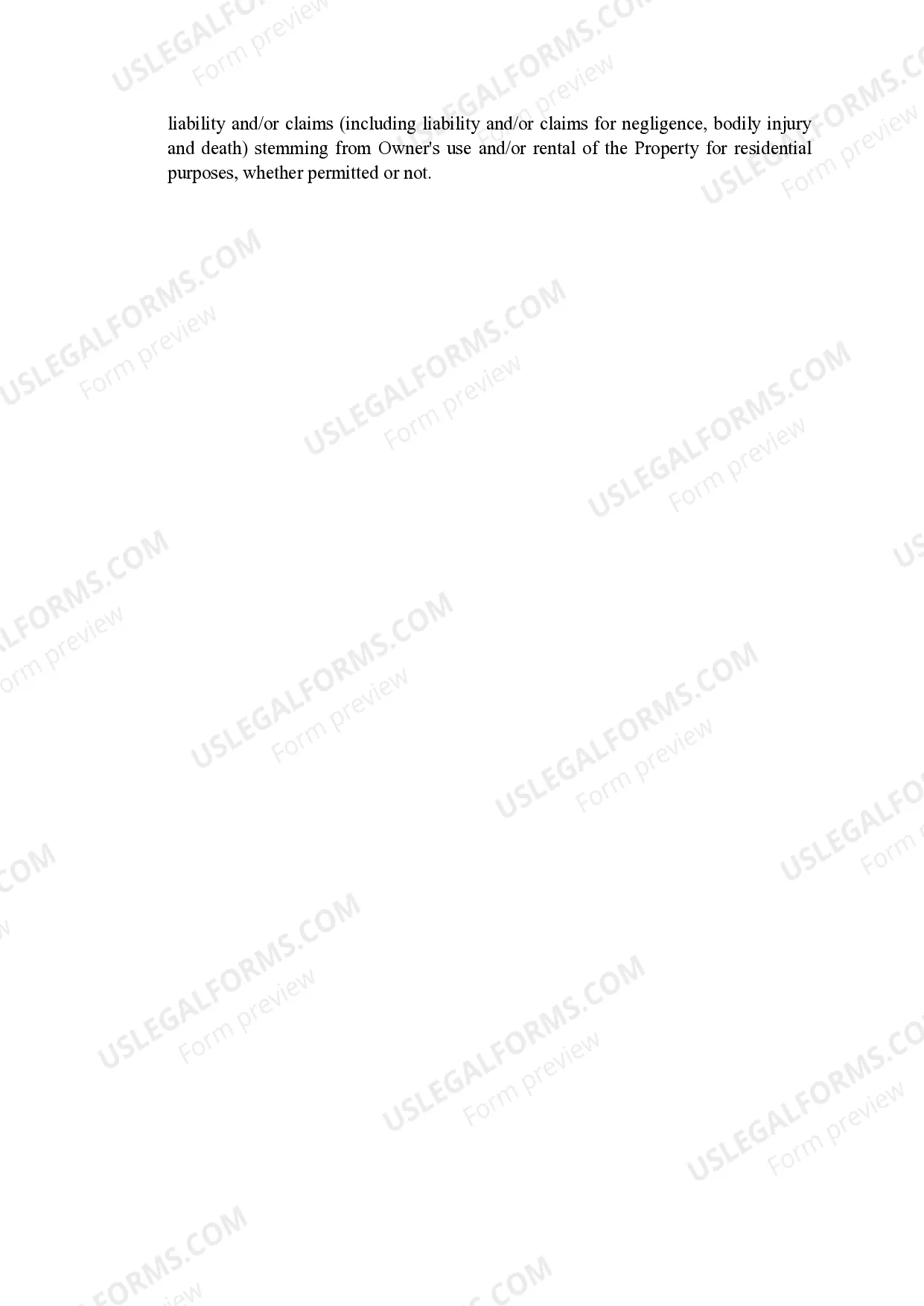 Preview Agreement for Zoning Violations