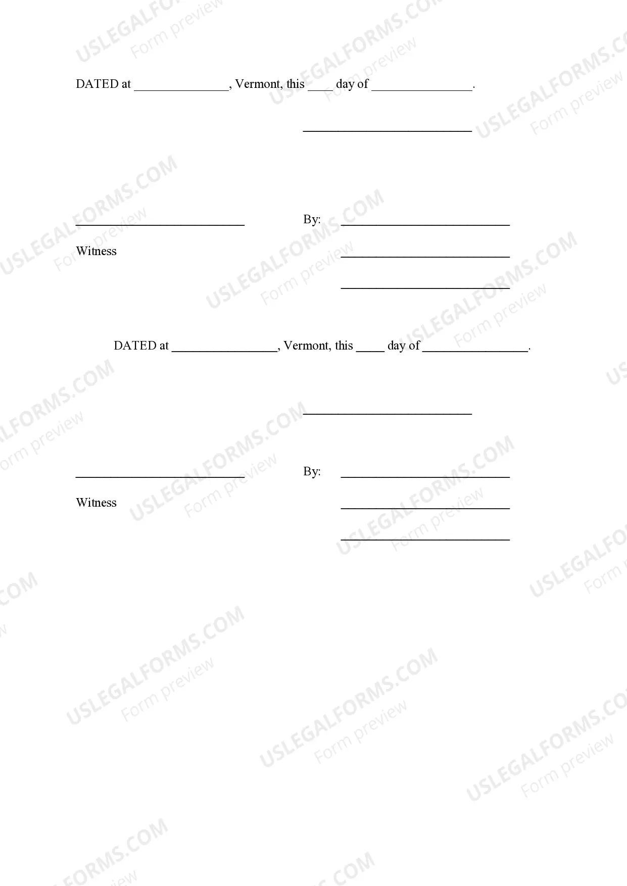 Preview Agreement for Zoning Violations