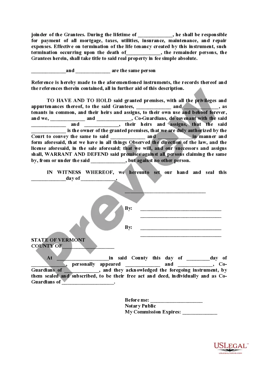 Preview Guardians' Deed