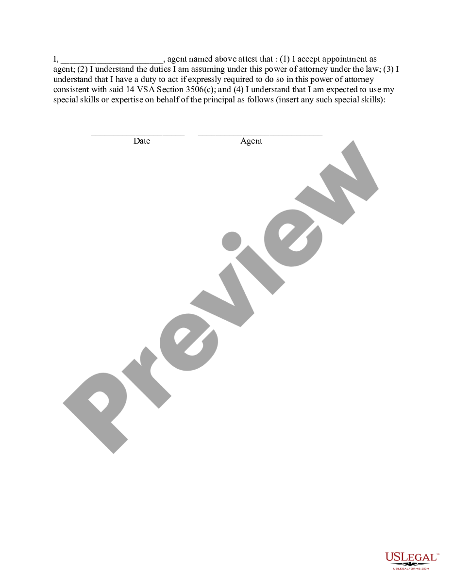 page 4 General Power of Attorney for Care and Custody of Child or Children preview