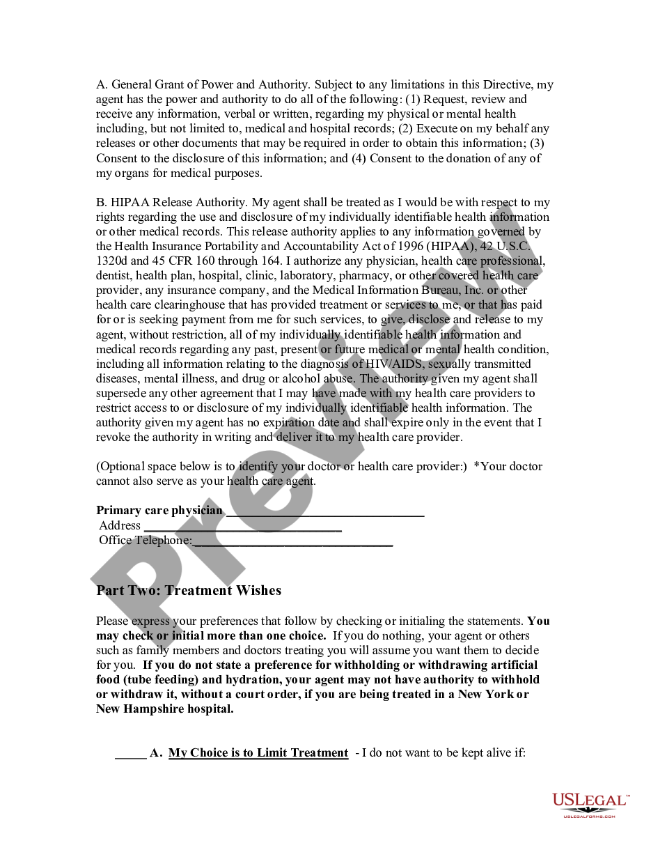 page 1 Advance Directive for Healthcare and Disposition of Remains preview