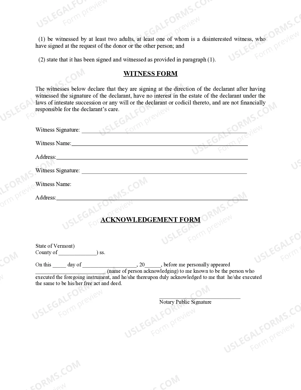 Preview Revised Uniform Anatomical Gift Act Donation