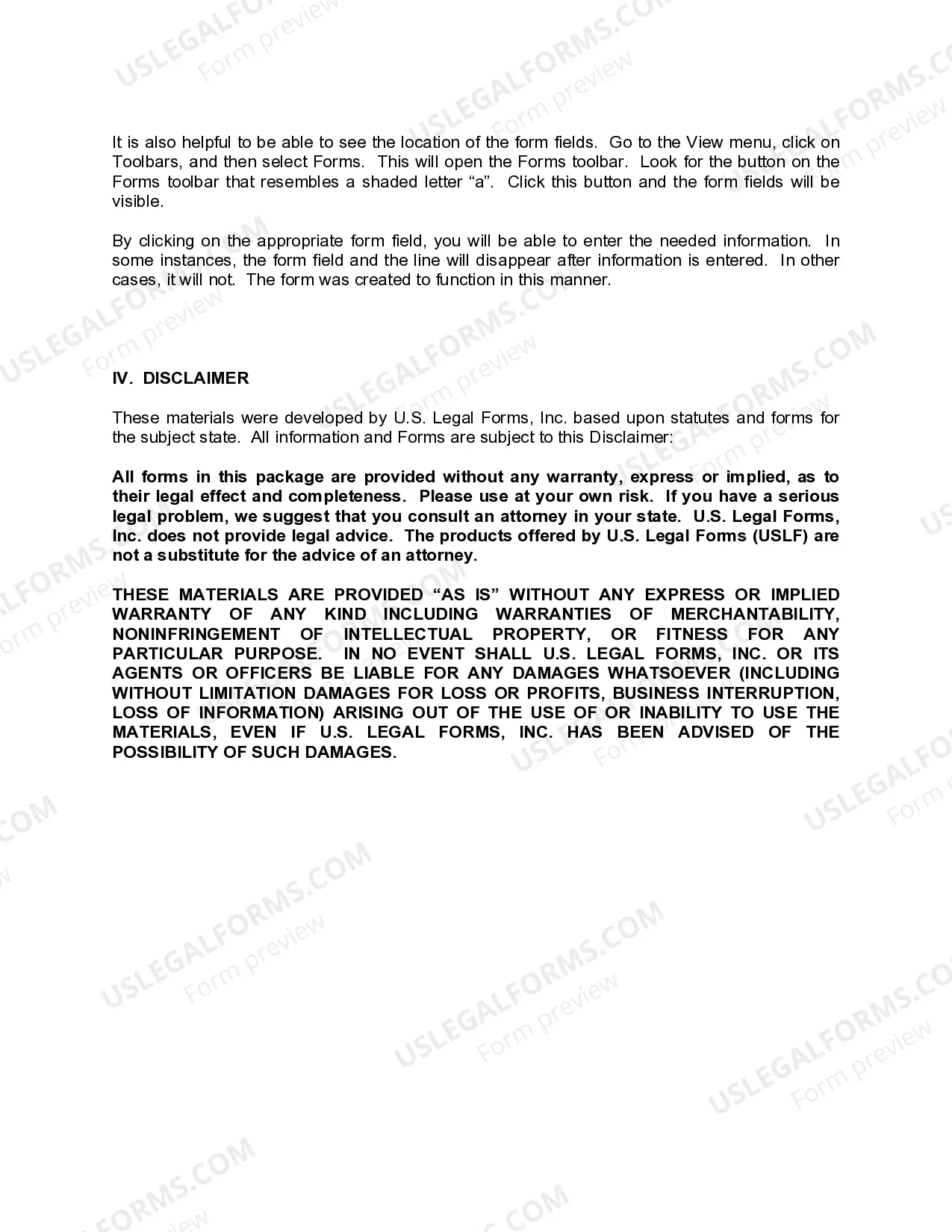 Preview Vermont Living Wills and Health Care Package