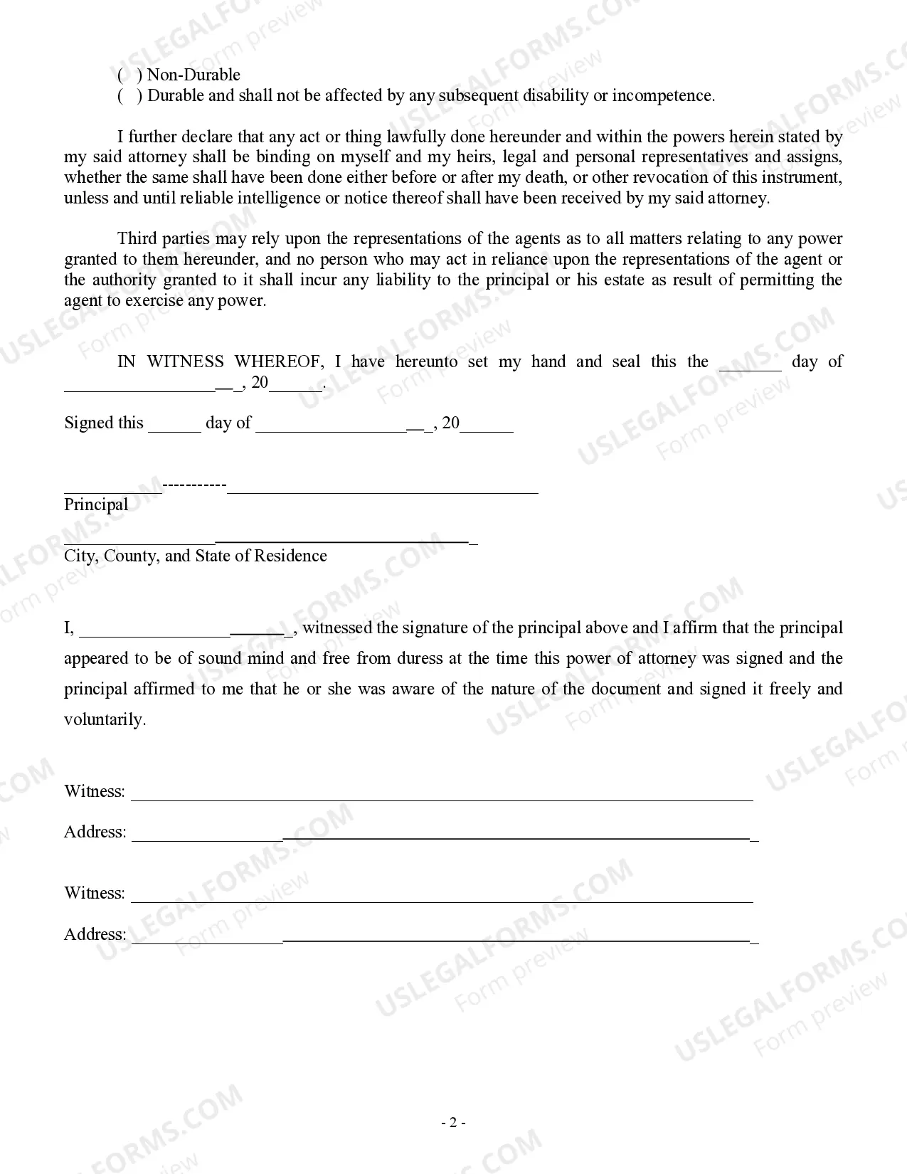 Preview Limited Power of Attorney for Stock Transactions and Corporate Powers