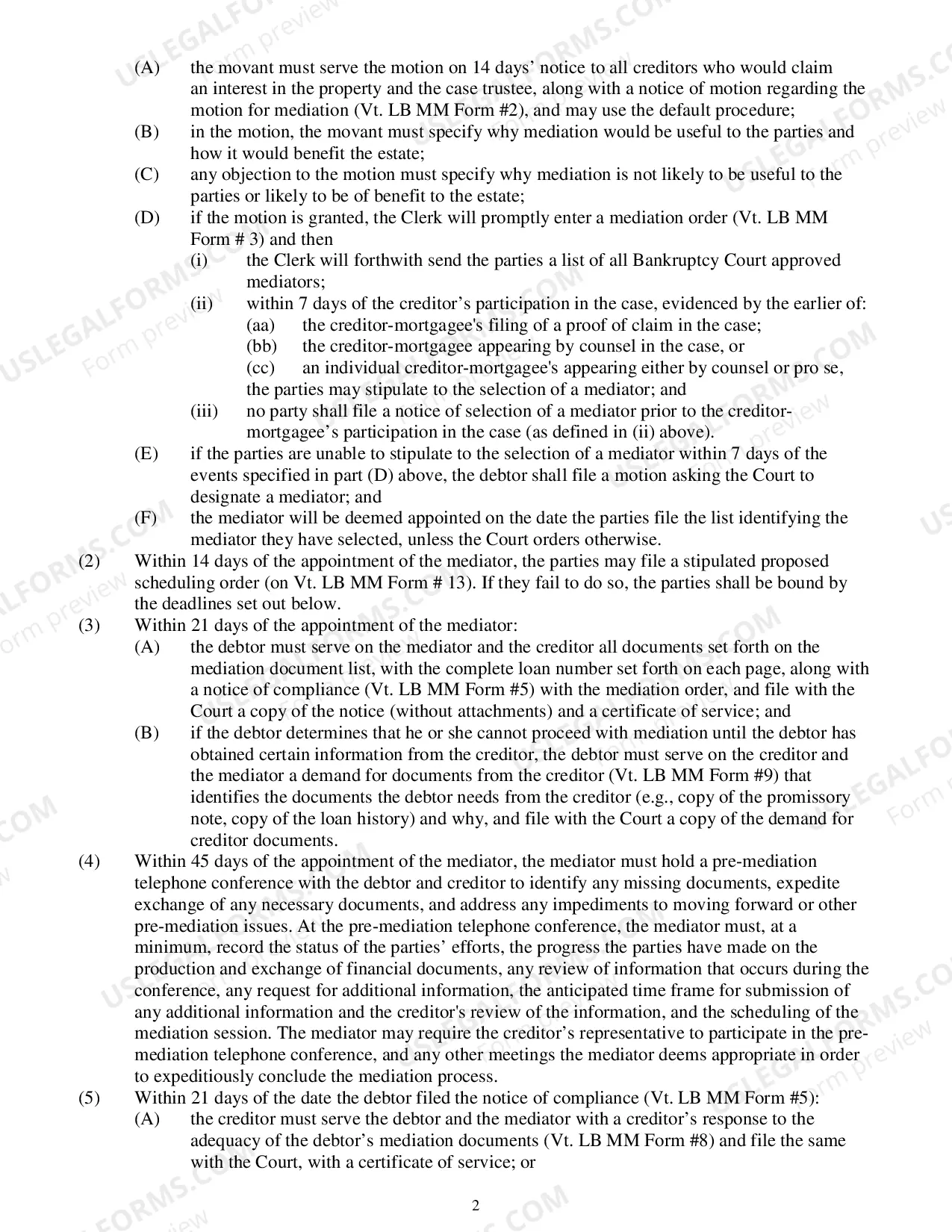Preview Creditors Response To The Debtors Mediation Documents