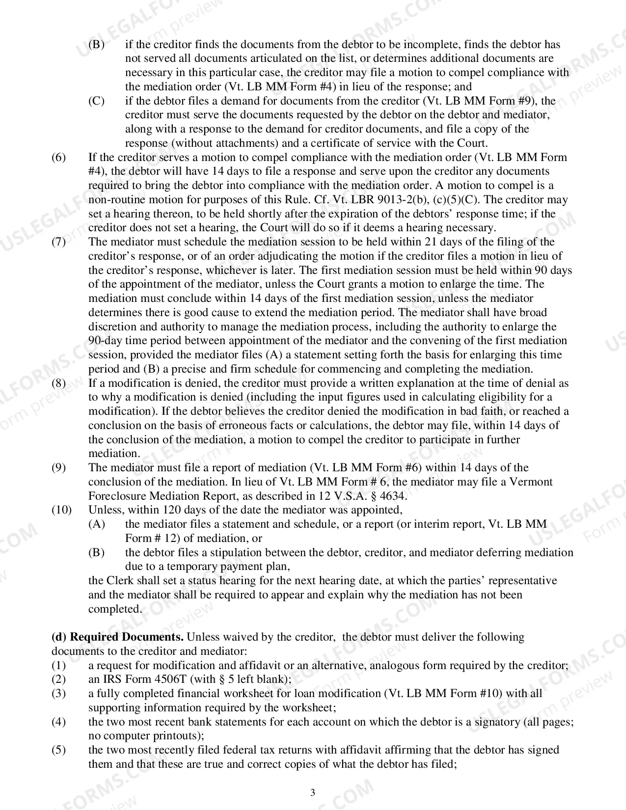 Preview Creditors Response To The Debtors Mediation Documents