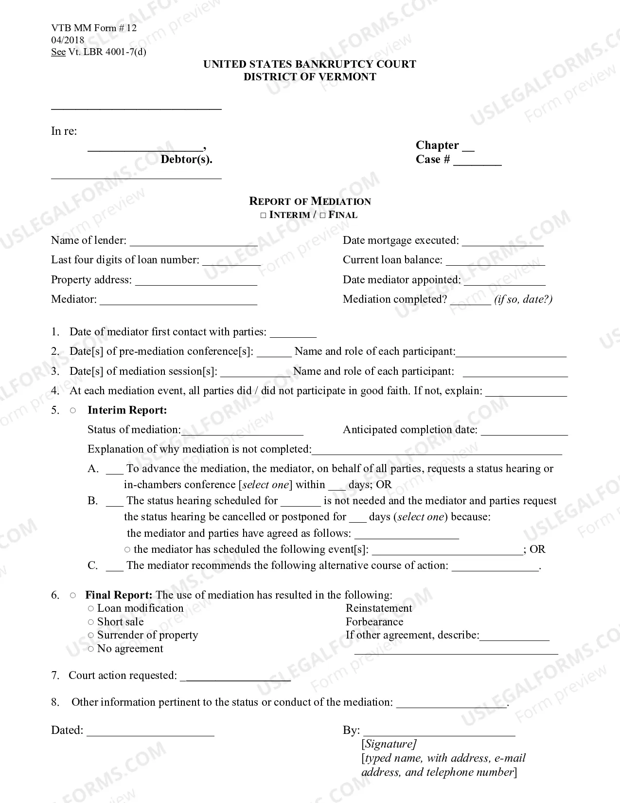 Preview Mediators Interim Report