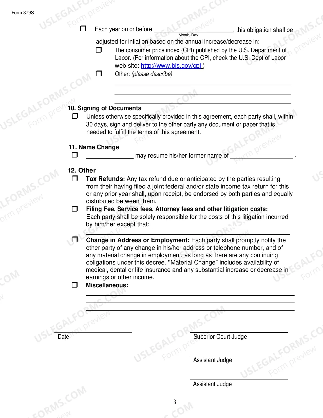 Preview Final Decree/Order Property Contested - short form