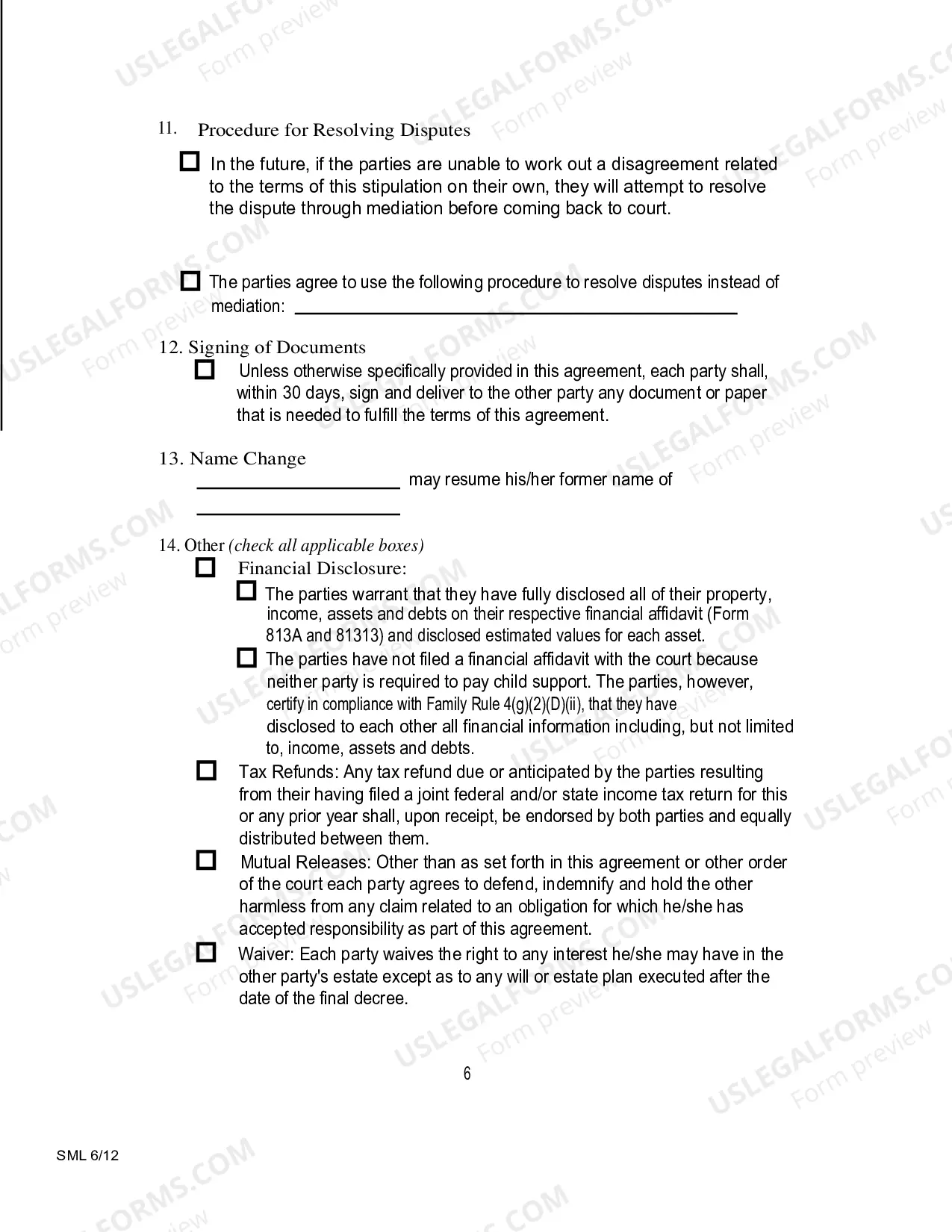 Preview Final Divorce Stip Property