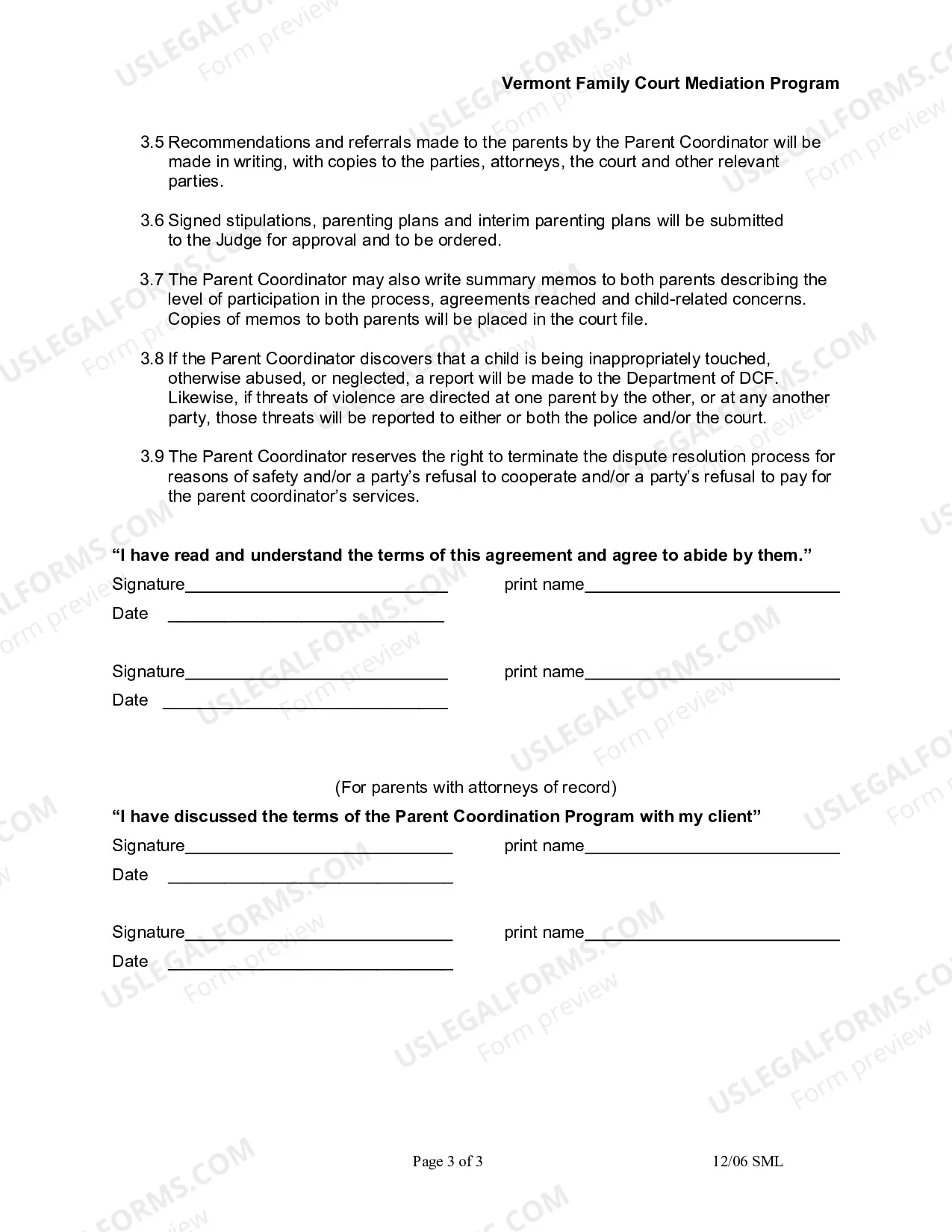 Preview Agreement to enter into PC
