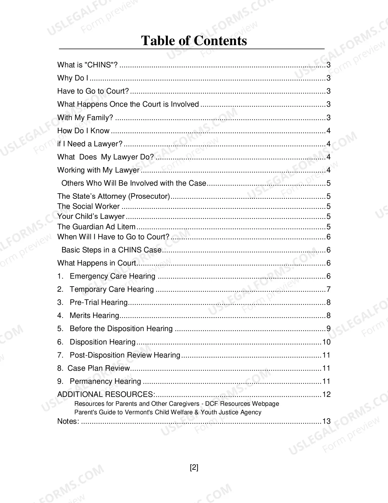 Preview A Guide for Parents in CHINS Cases