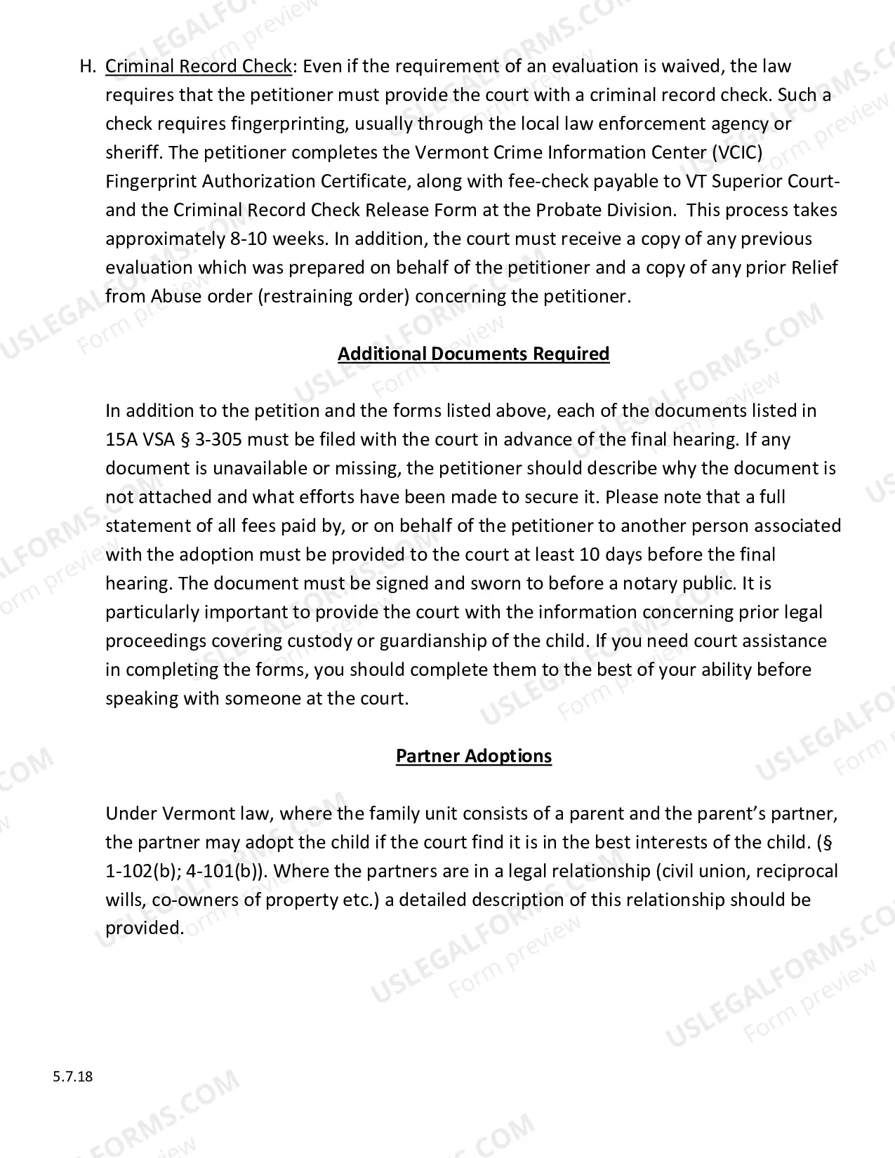 Preview Stepparent Adoption Information