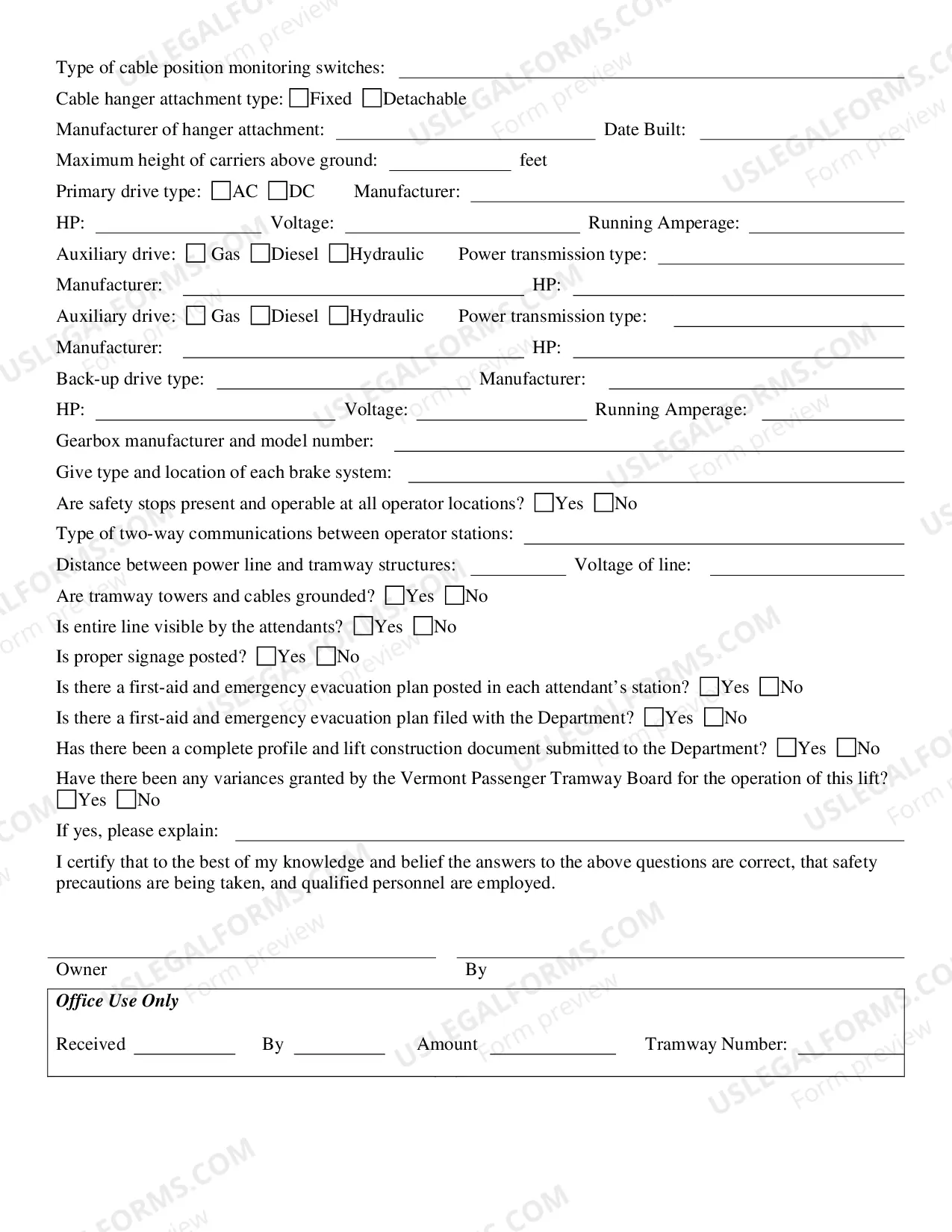 Preview Lift Registration Form