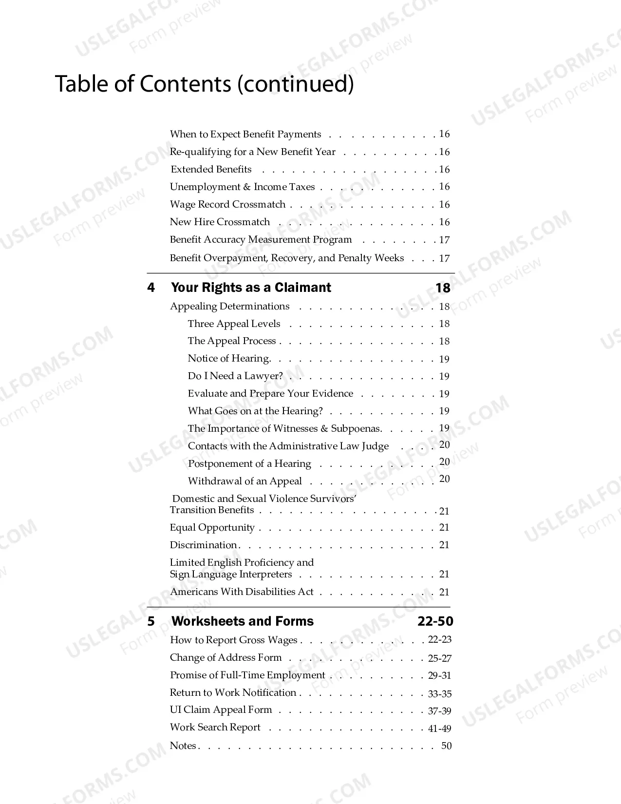 Preview B-11 UI Claimant Handbook