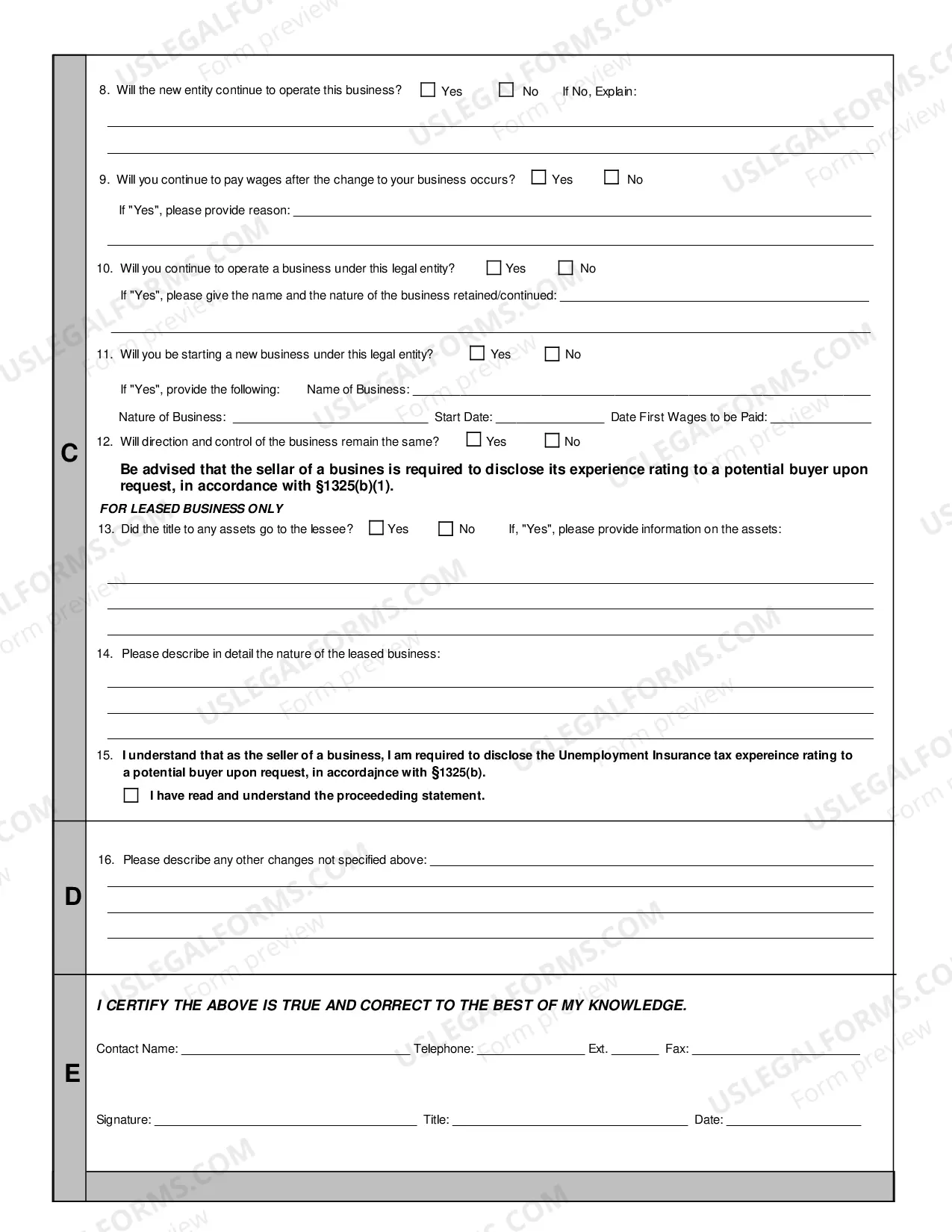 Preview C-36 Notice of Change
