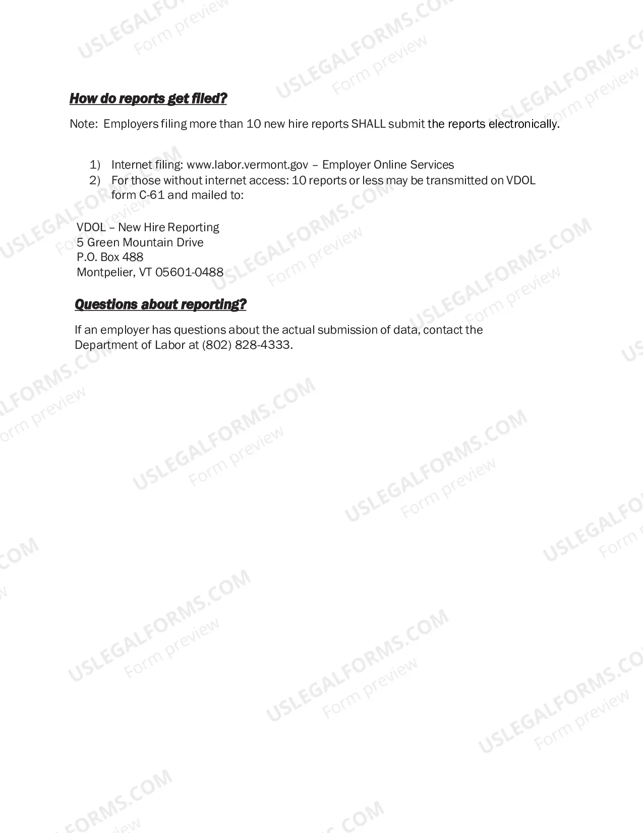 Preview C-63 New Hire Reporting Requirements