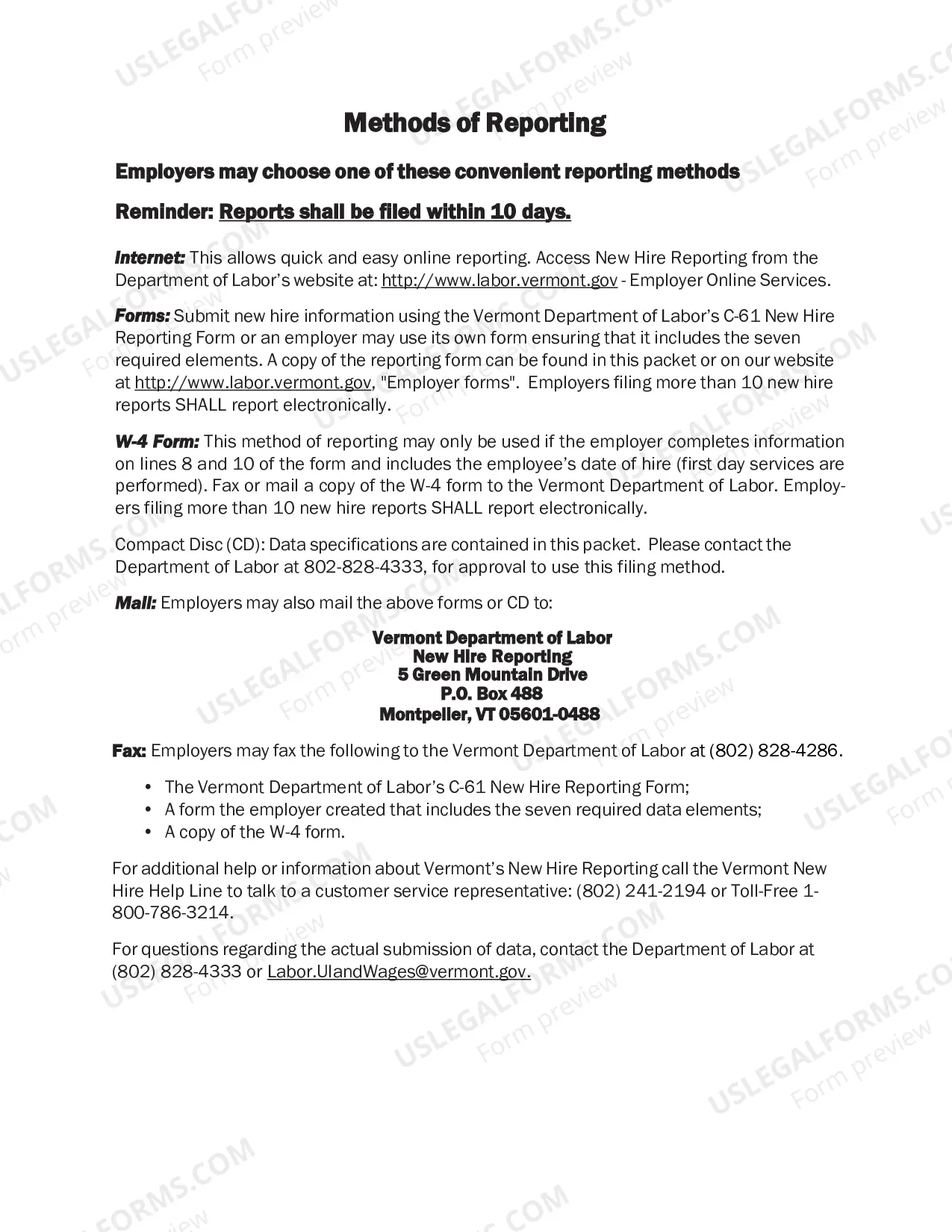 Preview C-63 New Hire Reporting Requirements
