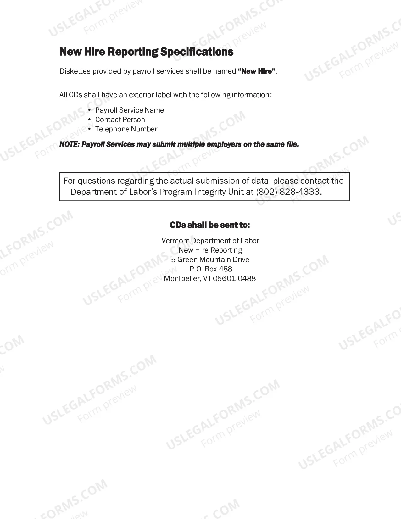 Preview C-63 New Hire Reporting Requirements