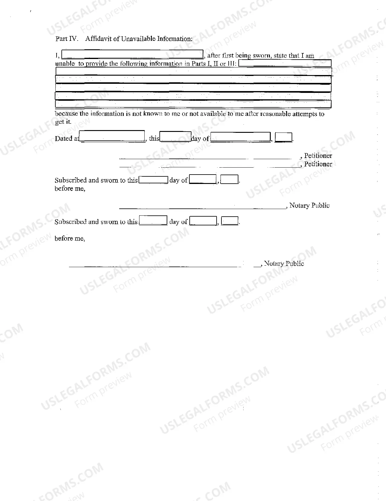 Preview Adoption Petition