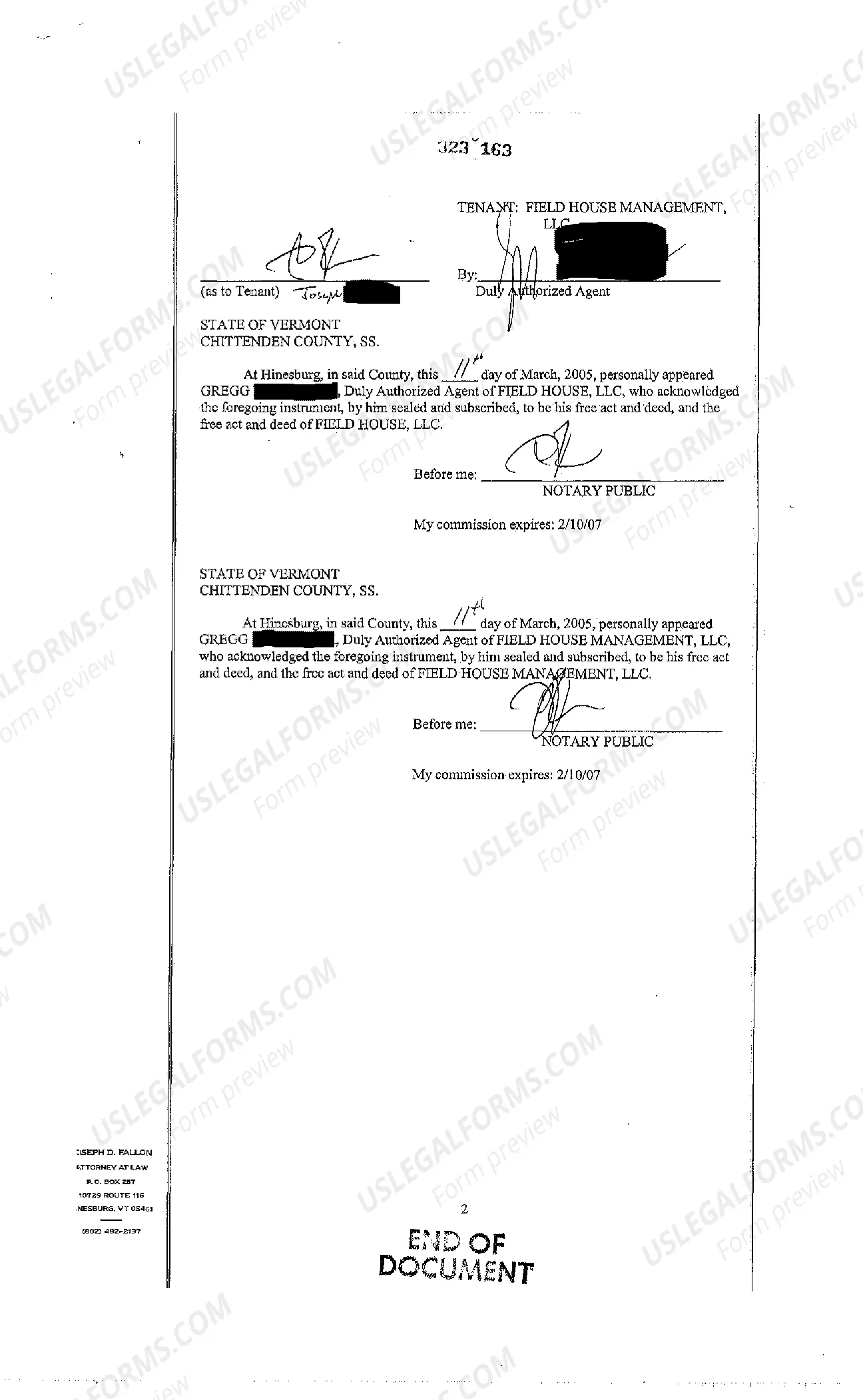 Preview Notice of Lease