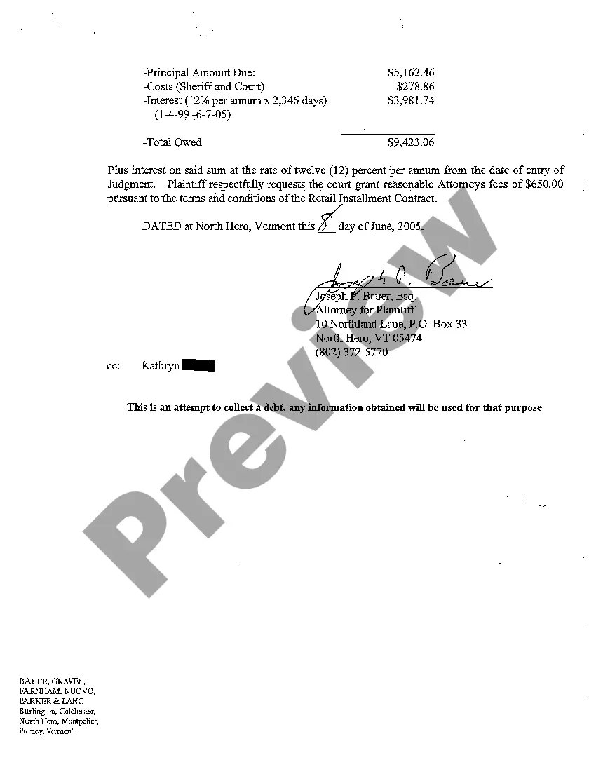 Get A01 Motion to Record Defendant's Default and for Judgment Thereon Preview A01 Motion to Record Defendant's Default and for Judgment Thereon