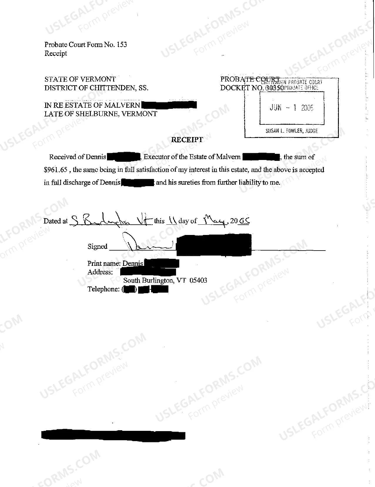 Preview A07 Decedent's Estate Closing Report and Discharge regarding Testate Estate