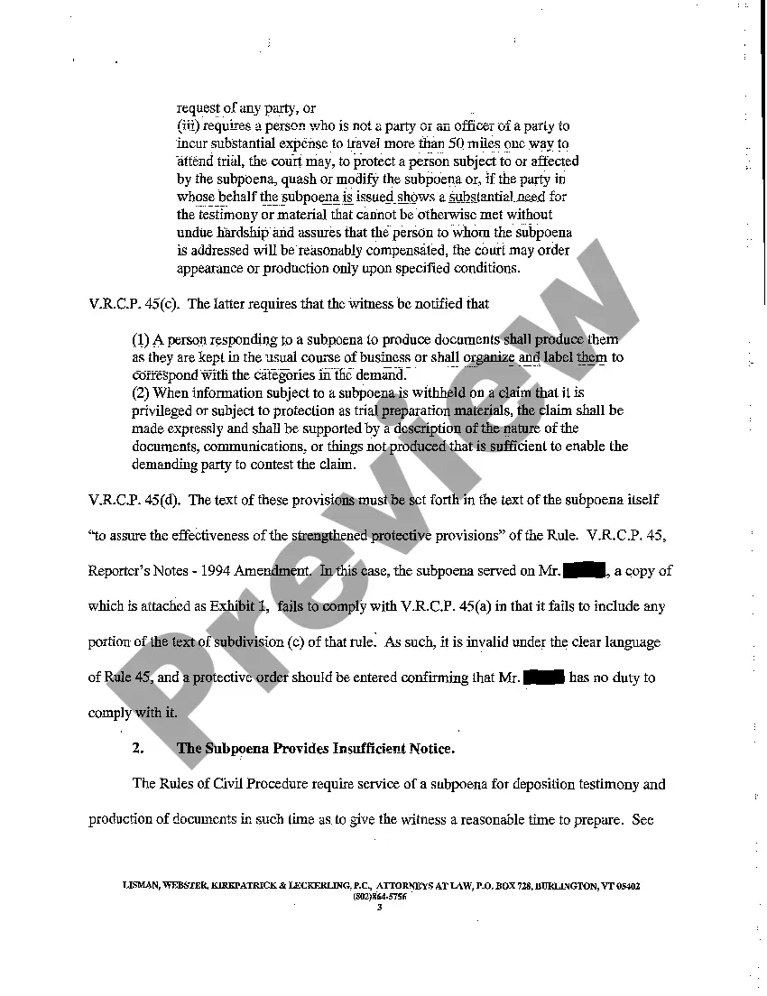 Preview A03 Motion for Protective Order from Engaging in Discovery Pending Mediation