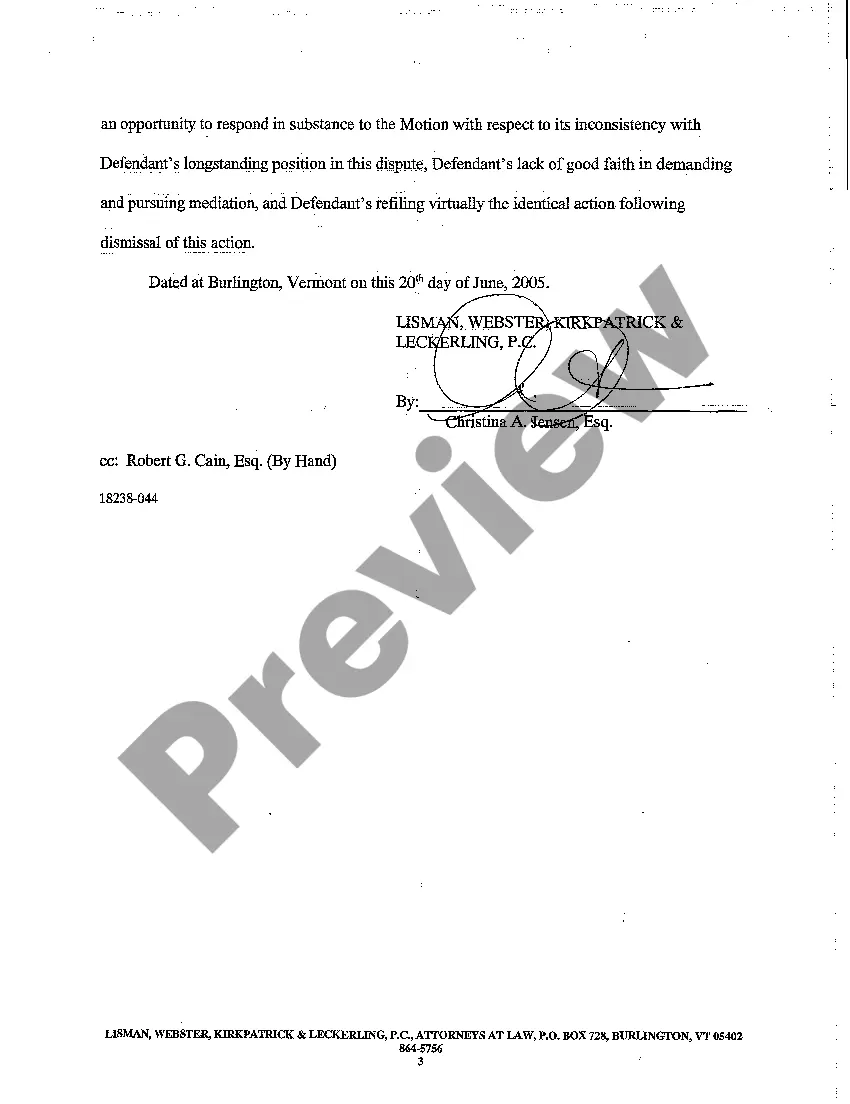 Preview A04 Motion to Alter or Amend Judgment to Deny Defendant's Attorneys' Fees and Costs