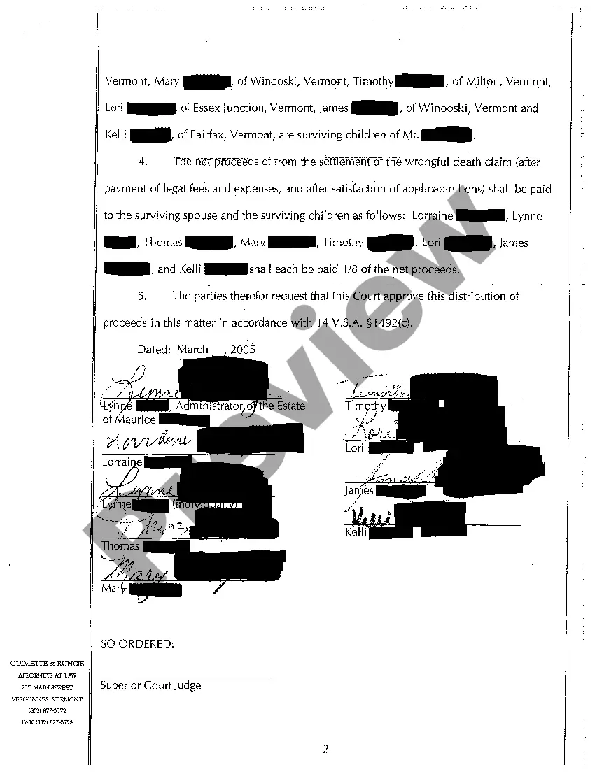 Preview A02 Application for Distribution of Proceeds