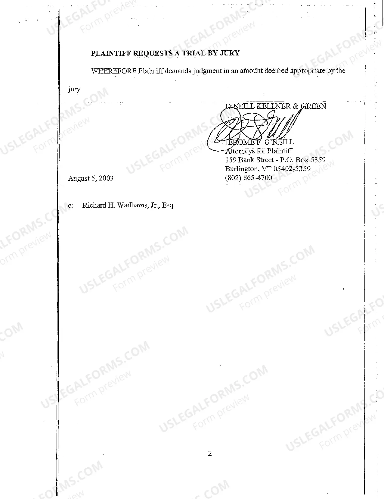 Preview A01 Complaint for Personal Injury When Plaintiff was Bucked from Horse Due to Charging of Defendant's Pig on Public Highway