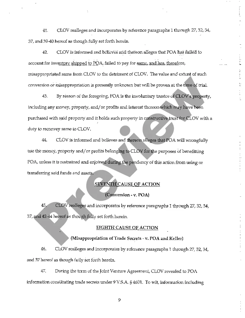 Preview Complaint for Unfair Business Practices and Abuse of Trade Secrets in the Label Printing Industry