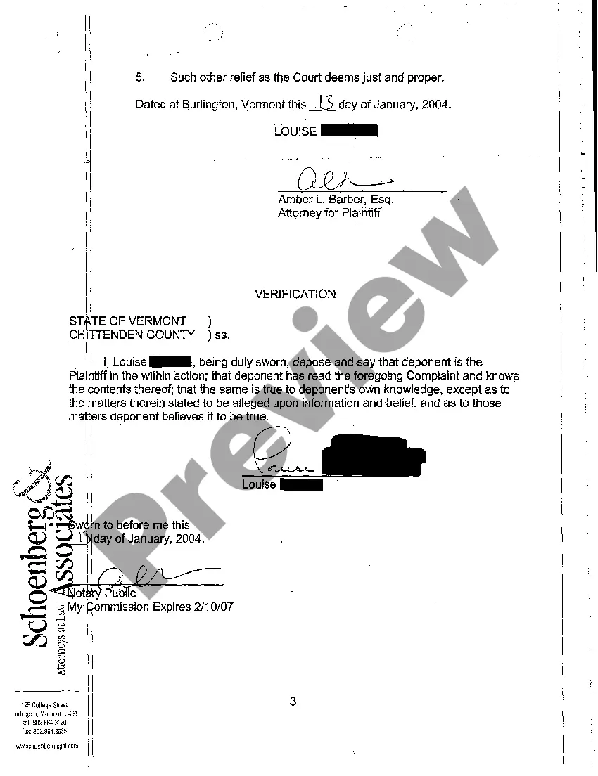 Preview A01 Complaint for Partition of Jointly Owned Property by Same Sex Partners